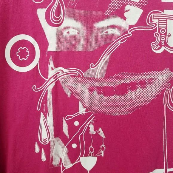 Magenta H&M Graphic T - Picture 6 of 7